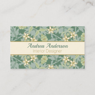 Carte De Visite William Morris Jasmine Floral