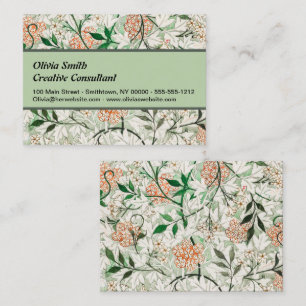Carte De Visite William Morris Jasmine Garden Flower Classic