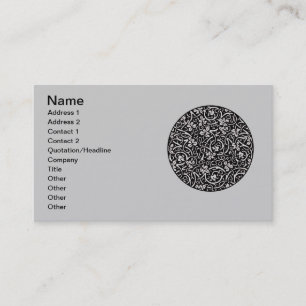 Carte De Visite William Morris Motif de la feuille de vigne