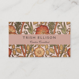 Carte De Visite William Morris Rose Flower Fond d'écran Motif