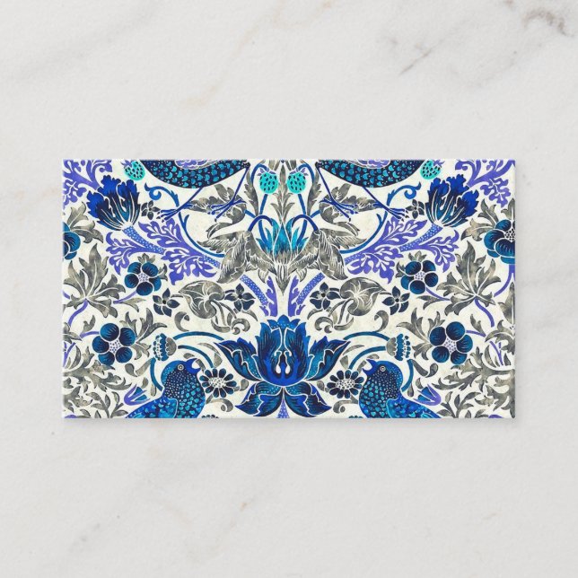 Carte De Visite William Morris Strawberry Thief - Inverti (Devant)