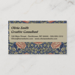 Carte De Visite William Morris Tudor Fond d'écran Rose