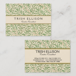 Carte De Visite William Morris Willow Bough Garden Flower Classic