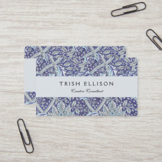 Carte De Visite William Morris Windrush fleurs bleues