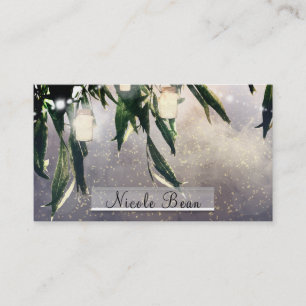 Carte De Visite Willow Tree de pleurs & Mason Jar Lumières élégant