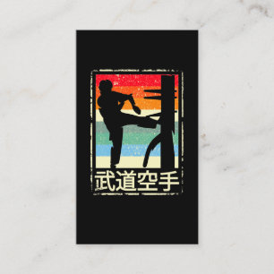 Carte De Visite Wing Chun Retro Arts Martiaux Kung Fu Entraînemen
