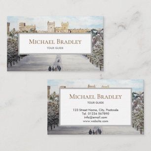 Carte De Visite Winter at Windsor Castle