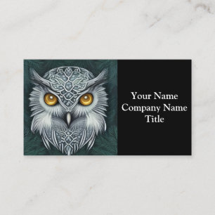 Carte De Visite Winter Wonder Chouette des neiges Beauté