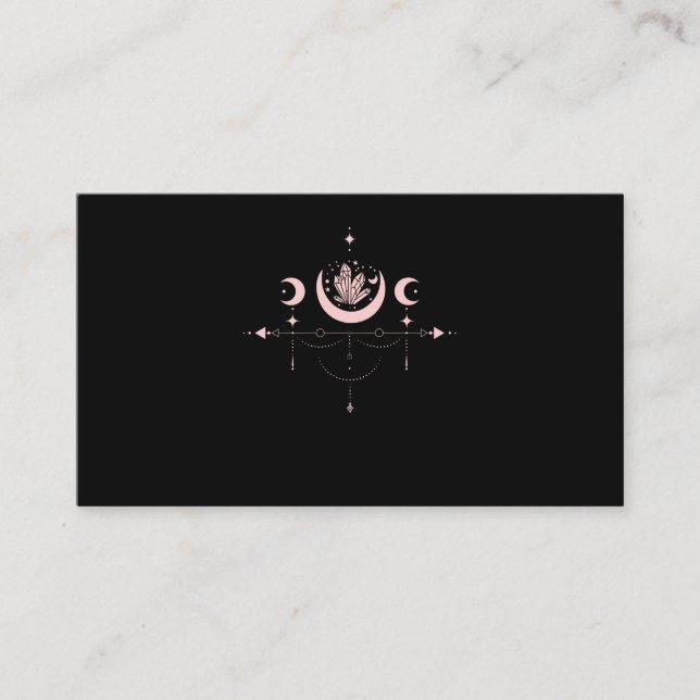 Carte De Visite Witchy Pastel Goth Moon (Devant)