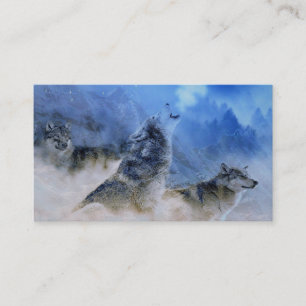 Carte De Visite Wolf Spirits