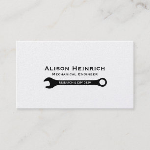 Carte De Visite Wrench. 2 côté double   Mécanique (élite)
