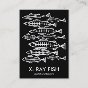 Carte De Visite X-RAY FISH - Noir (Carte Or)