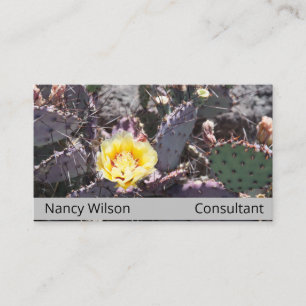Carte De Visite Yellow cactus