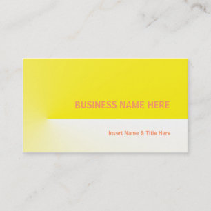 Carte De Visite Yellow Pro