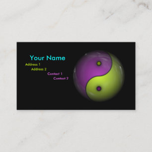 Carte De Visite Yin Yang