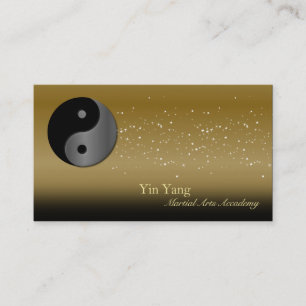 Carte de visite Yin Yang de karaté d'arts martiaux