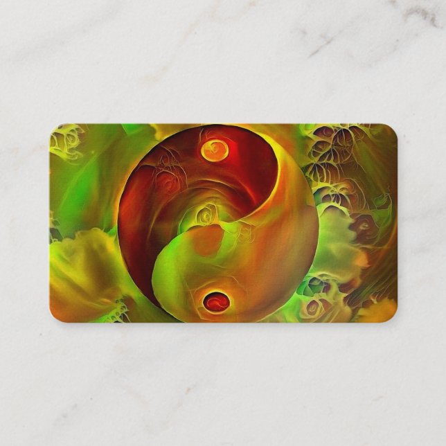 Carte De Visite Yin - Yang. Équilibre (Devant)