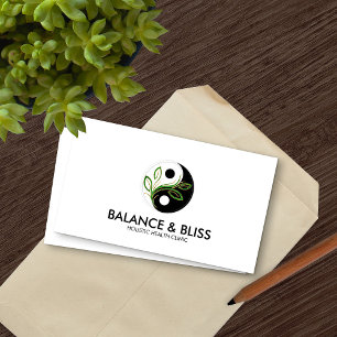 Carte De Visite Yin Yang - Équilibre de la nature