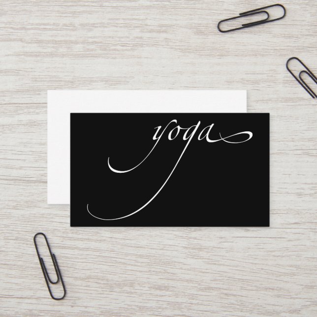 Carte De Visite Yoga (Devant/Arrière en situation)