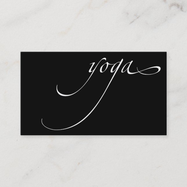 Carte De Visite Yoga (Devant)