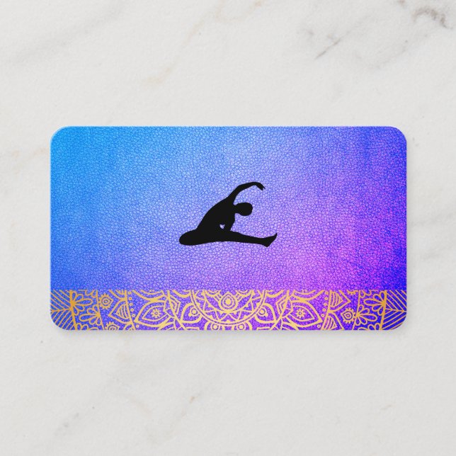 Carte De Visite Yoga avec tribu (Devant)