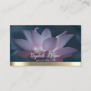 Carte De Visite Yoga élégant style Lotus 
