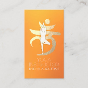 Carte De Visite Yoga Instructeur Root Chakra Symbole Pose de médit