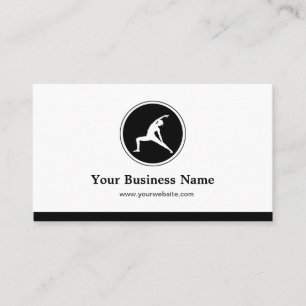 Carte De Visite YOGA Instructor Fitness Company - Simple Elegant