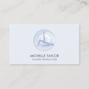 Carte De Visite Yoga Instructor Pilates Fitness Modern Namaste Bus