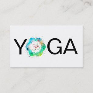 Carte De Visite *~* Yoga Mandala Lotus Professeur Instructeur Om A
