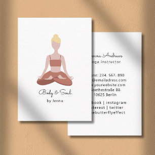 Carte de visite Yoga Visitenkarte