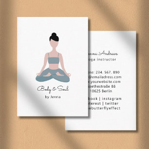 Carte de visite Yoga Visitenkarte