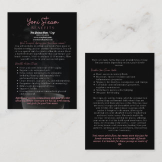 Carte De Visite Yoni Steam Avantages Infocard