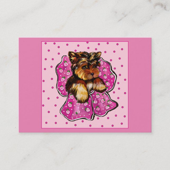 Carte De Visite Yorkie Poo (Devant)