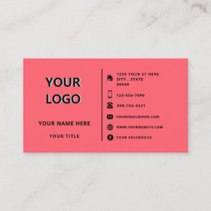 Carte De Visite Your Colors Logo Design Business Card - Red