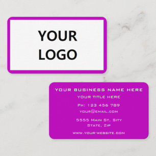 Carte De Visite Your Own Design Business Card Your Colors and Font