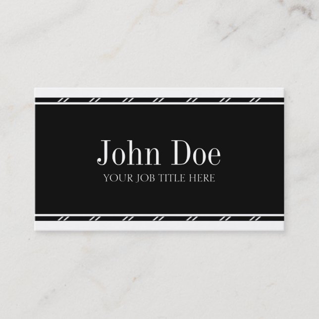 Carte De Visite YourJobTitle ! Blanc (Devant)