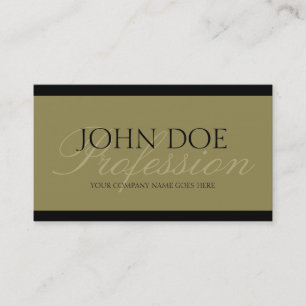 Carte De Visite YourJobTitle ! Manuscrit antique d'or