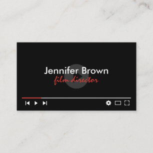 Carte De Visite Youtube Channel Youtuber Video Editor Movie Maker