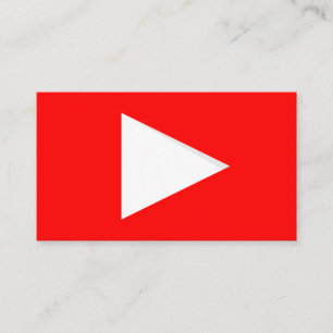 Carte De Visite Youtube Youtuber Médias Sociaux Blogueur Vlogueur