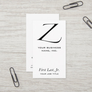 Carte De Visite Z - Zapfino