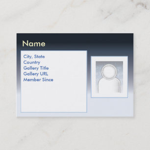 Carte De Visite Zazzle foncé - potelé