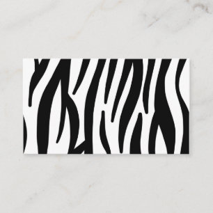 Carte De Visite Zèbre