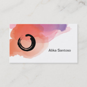 Carte De Visite Zen - Aquarelle