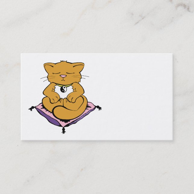 Carte De Visite Zen Cat (Devant)