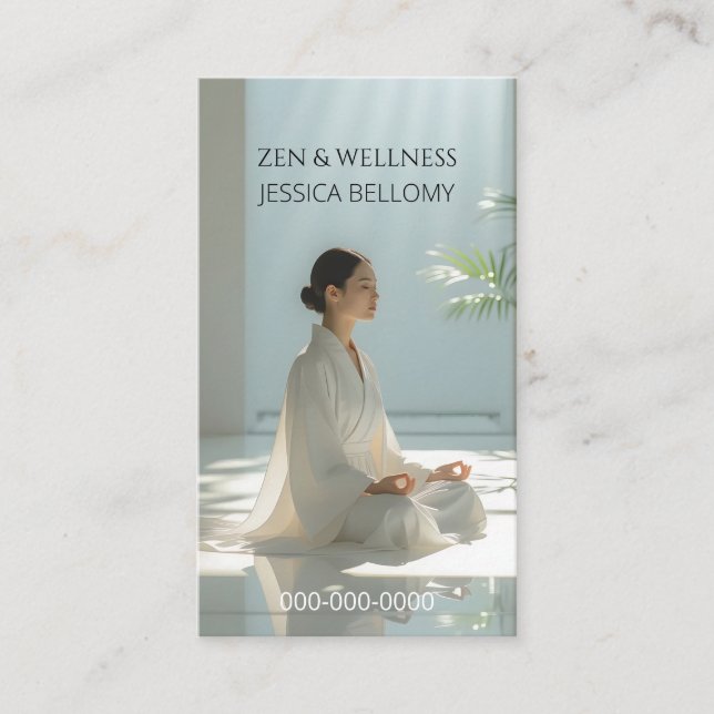Carte De Visite Zen Meditation (Devant)