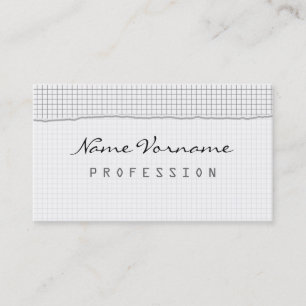 Carte De Visite Zettel