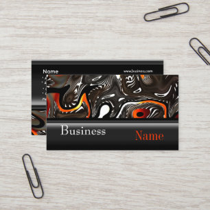 Carte de visite Zizzago Afrique Abstrait Orange