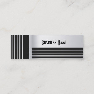 Carte de visite Zizzago Black Silver Art Déco Skin