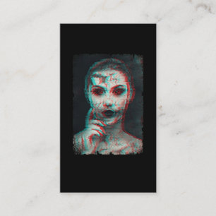 Carte De Visite Zombie Femme Déplaisant fille diable
